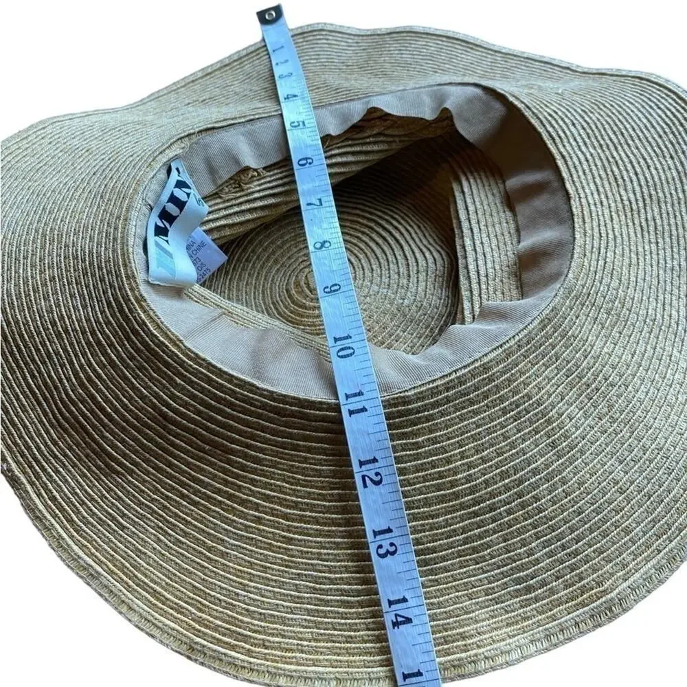 Mint by Goorin Tan Braided 100% Paper Sun Hat Women's Size O/S